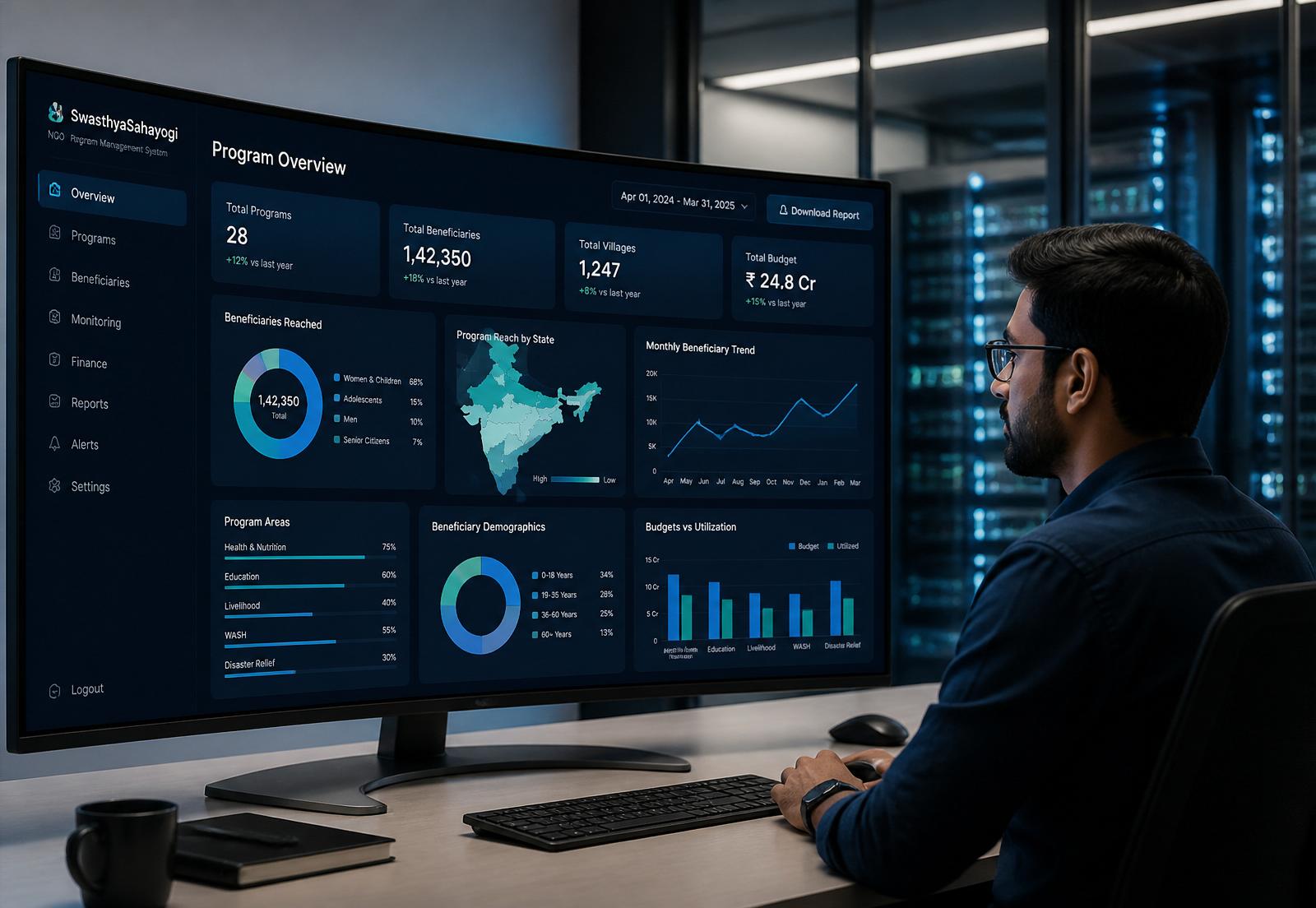 Data dashboards for the social sector